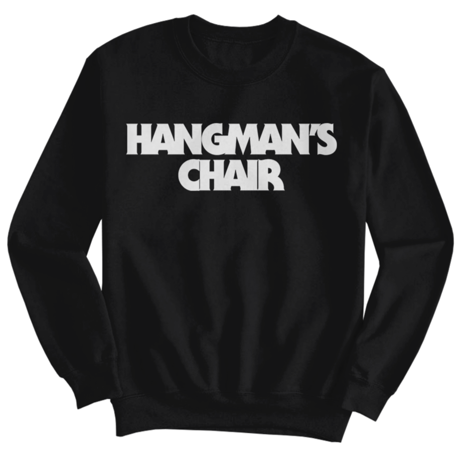 HANGMAN'S CHAIR "Logo" Black Crewneck