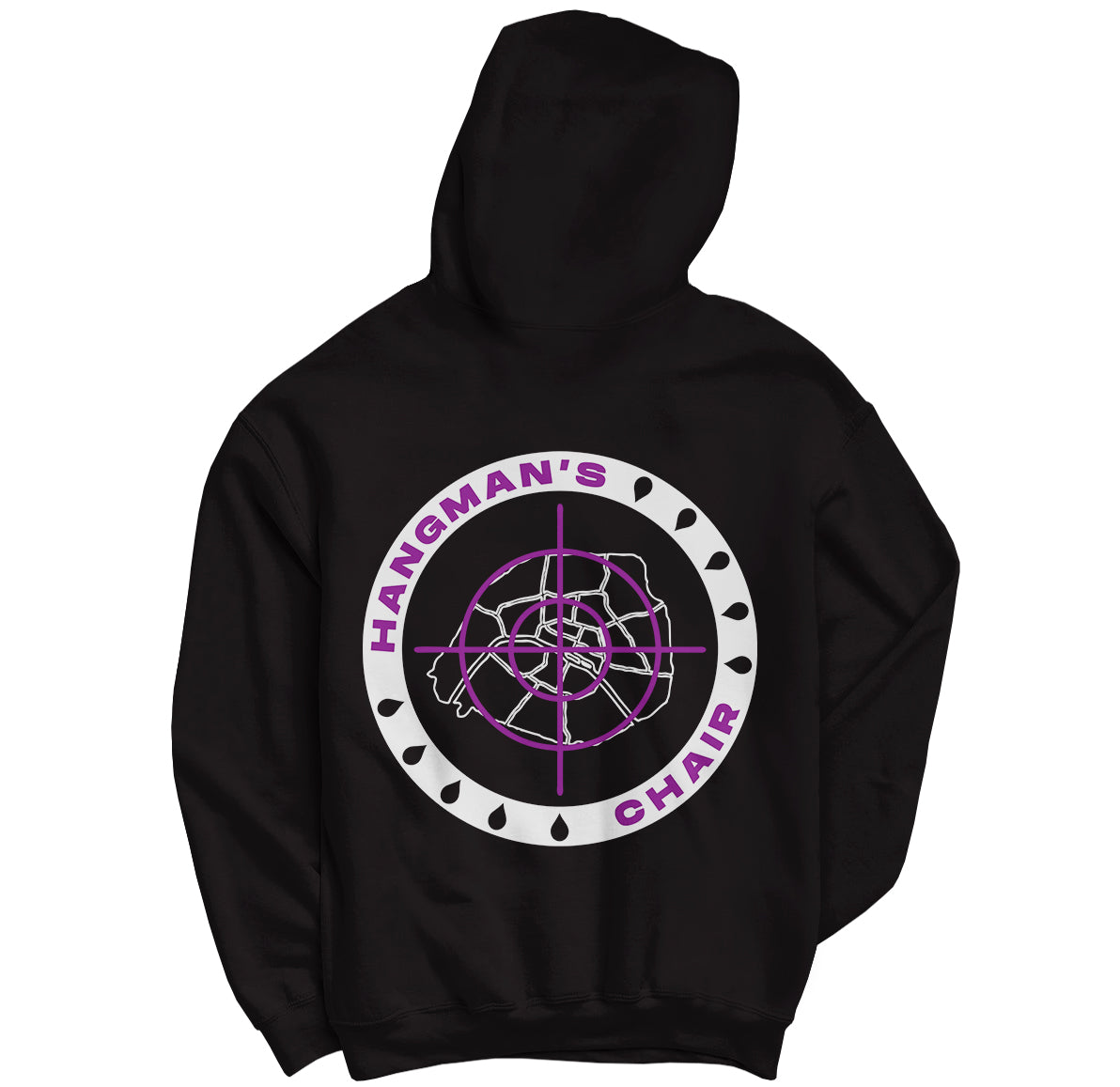 HANGMAN'S CHAIR "La Cible" Black Hoodie
