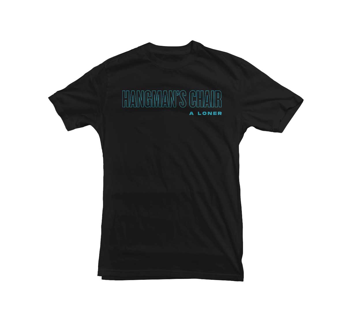 HANGMAN'S CHAIR "A Loner Logo" Black T-Shirt