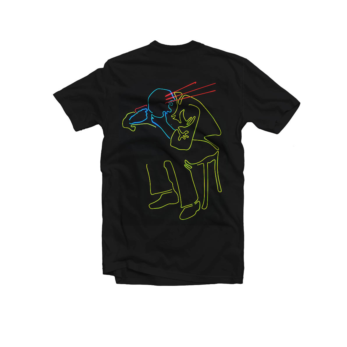 HANGMAN'S CHAIR "Neon Suicide" Black T-Shirt