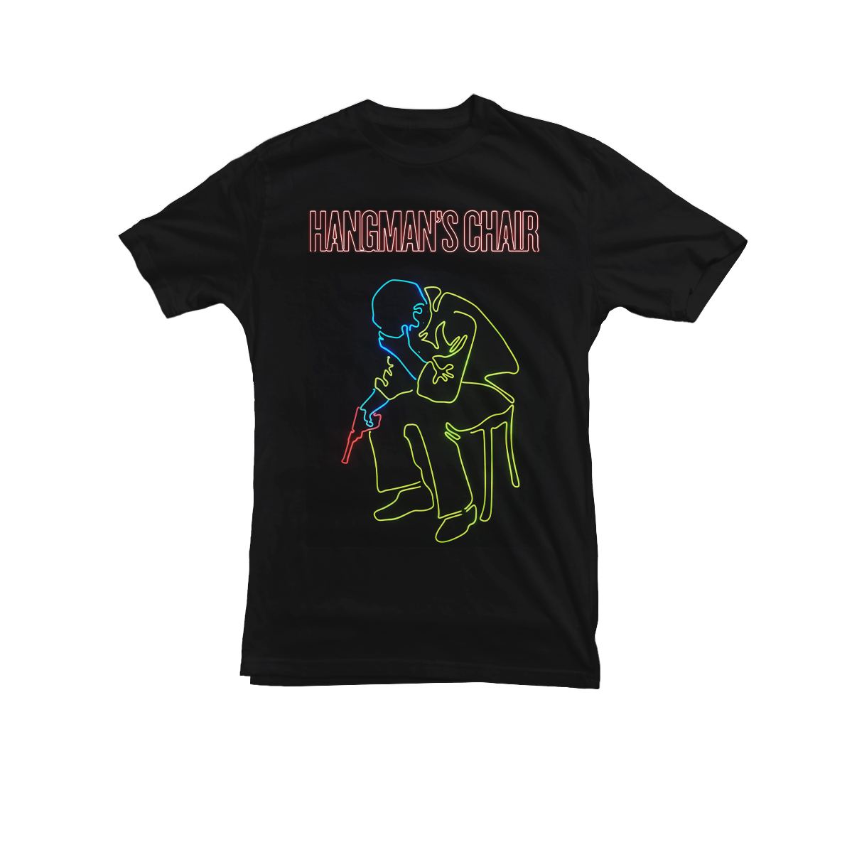 HANGMAN'S CHAIR "Neon Suicide" Black T-Shirt