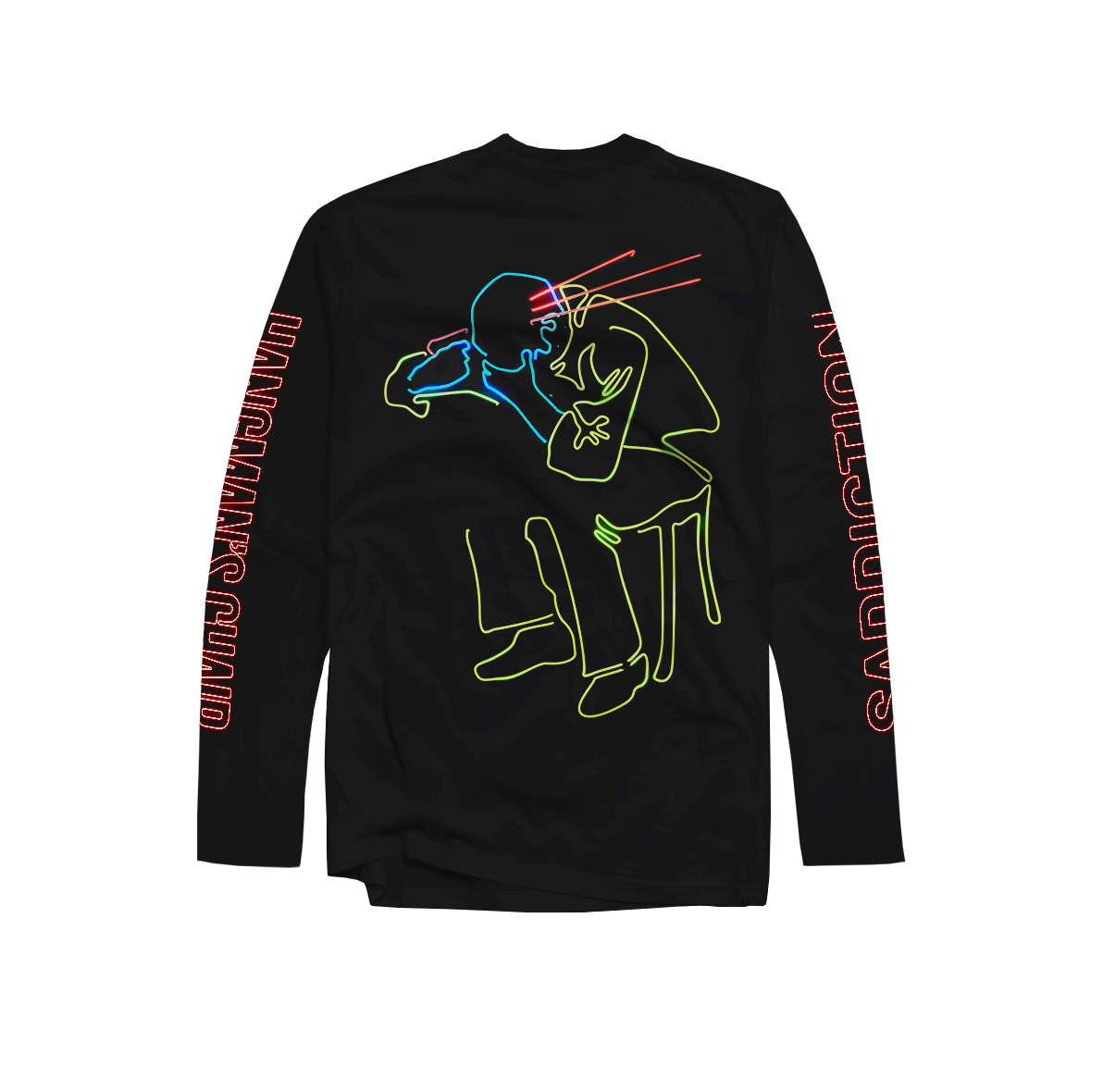 HANGMAN'S CHAIR "Neon Suicide" Black Longsleeve